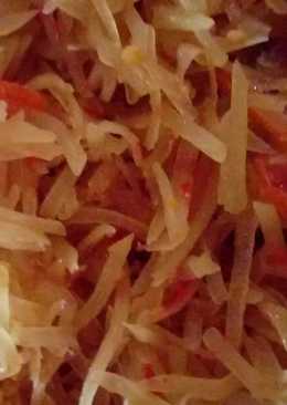 Tumis pepaya muda pedas no msg