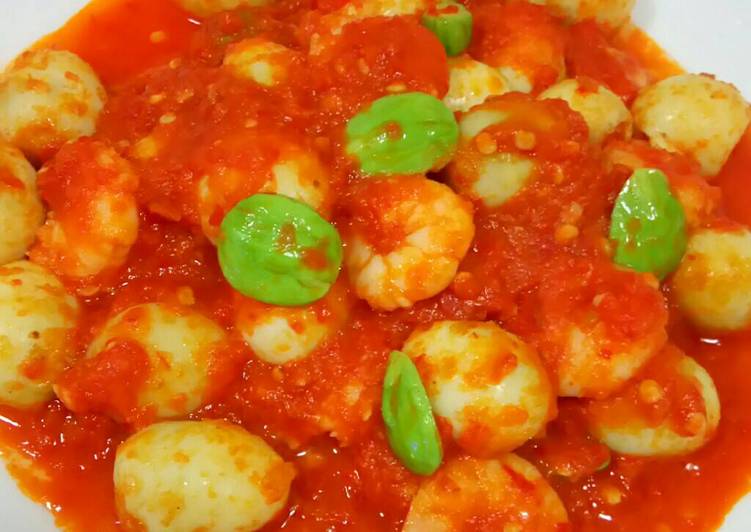 gambar untuk resep makanan Sambal udang Pete + telur puyuh