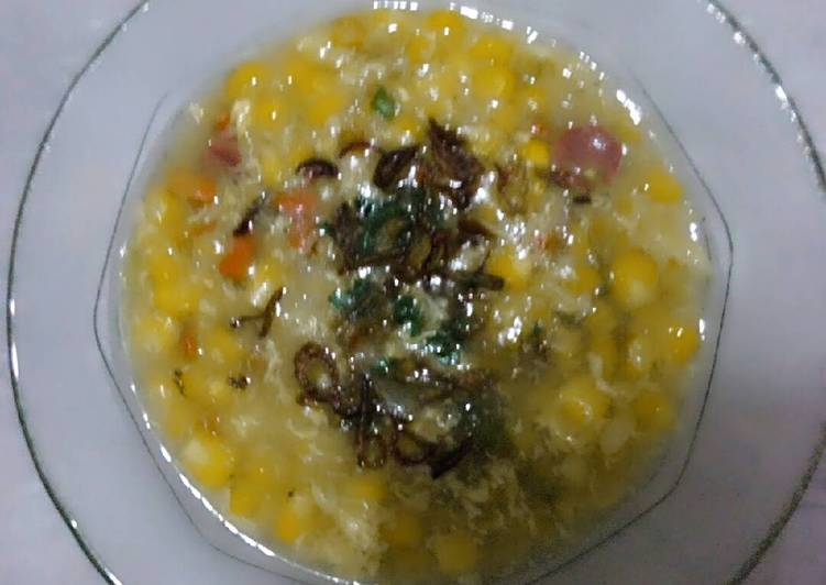 cara membuat Sup jagung creamy