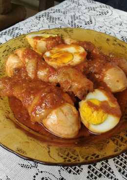 Ayam dan telur bumbu bali