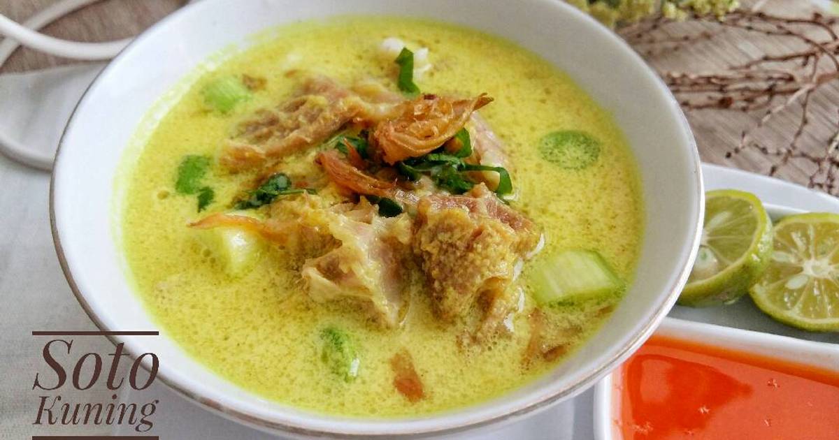 28 resep soto kuning bogor enak dan sederhana - Cookpad