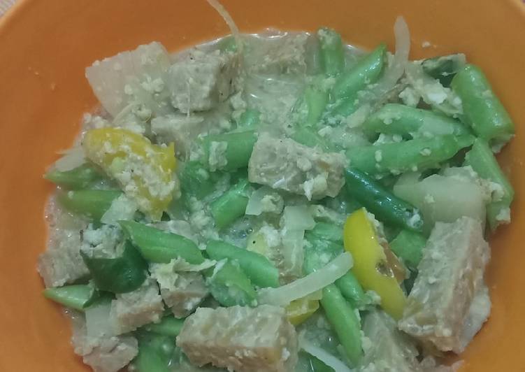 gambar untuk cara membuat Sayur tempe tumis buncis telur