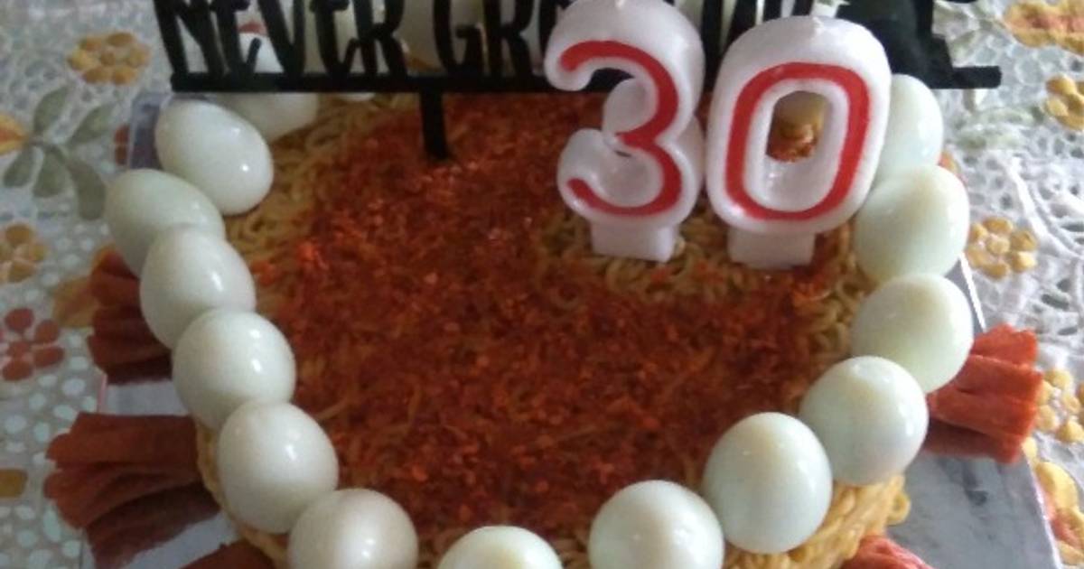 16 resep kue ultah indomie goreng enak dan sederhana - Cookpad