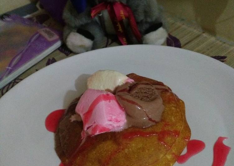 resep Pancake Ice Cream