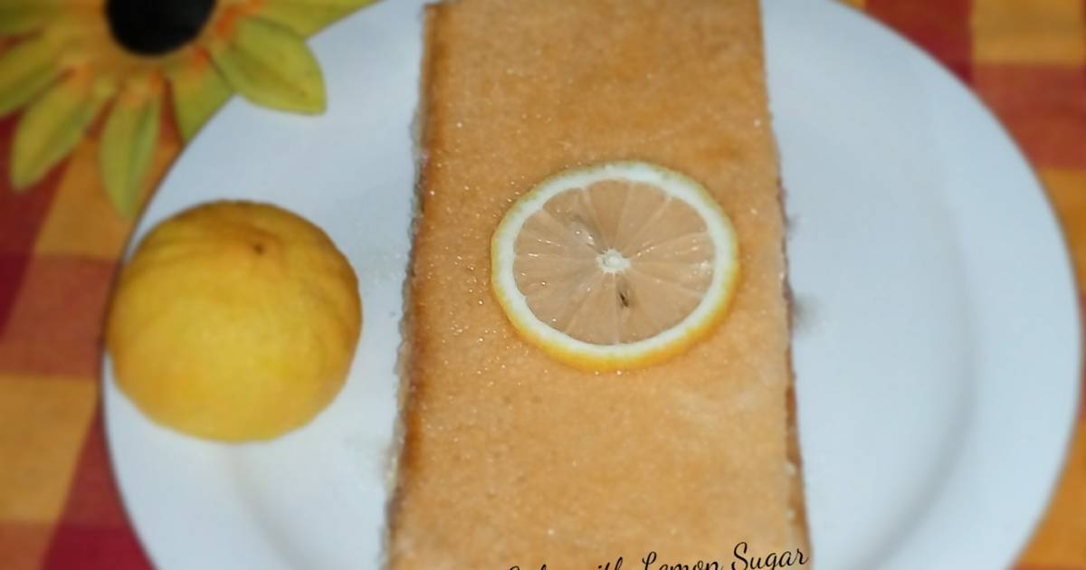 Resep Sponge Cake With Lemon Sugar