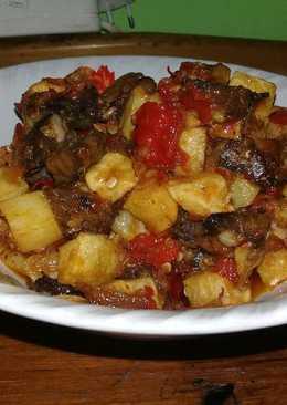 Balado kentang dan ati ampela