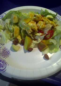 Jambu saus nanas dan salad/Â  Guava pineapple vinaigrette and salad