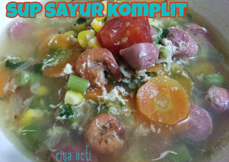 resep Sup sayur komplit