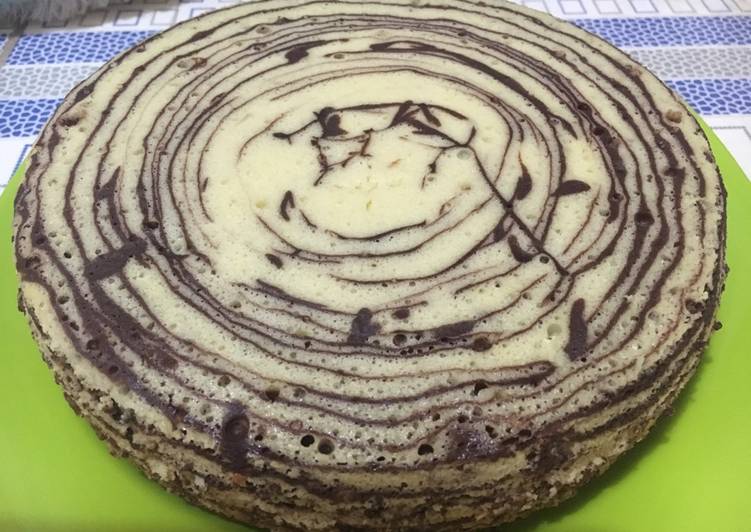 resep lengkap untuk Bolu Zebra Magicom