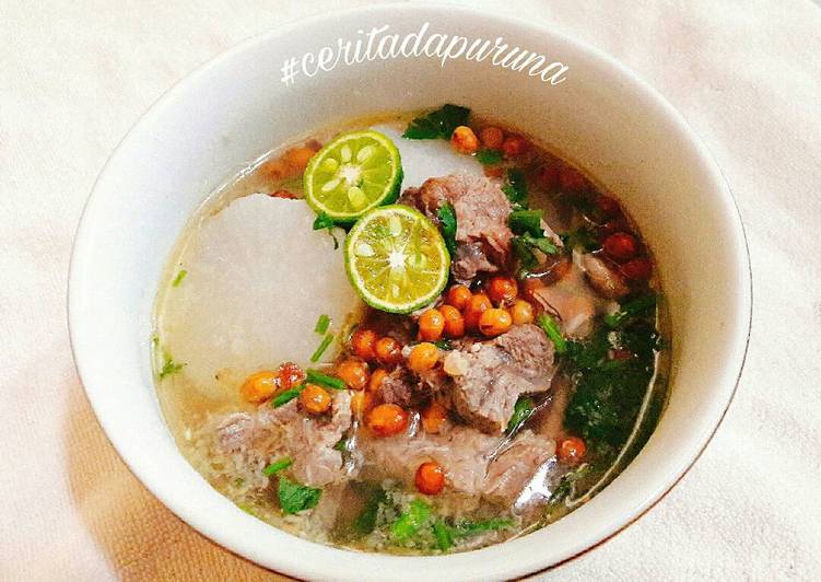 cara membuat Soto bandung