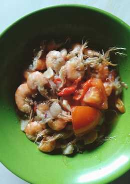 Tumis Udang Saus Tiram