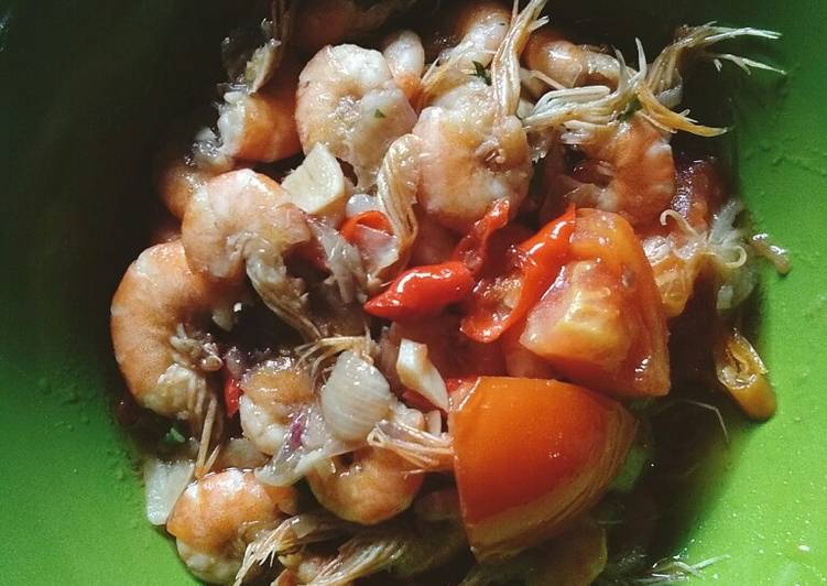 Tumis Udang Saus Tiram