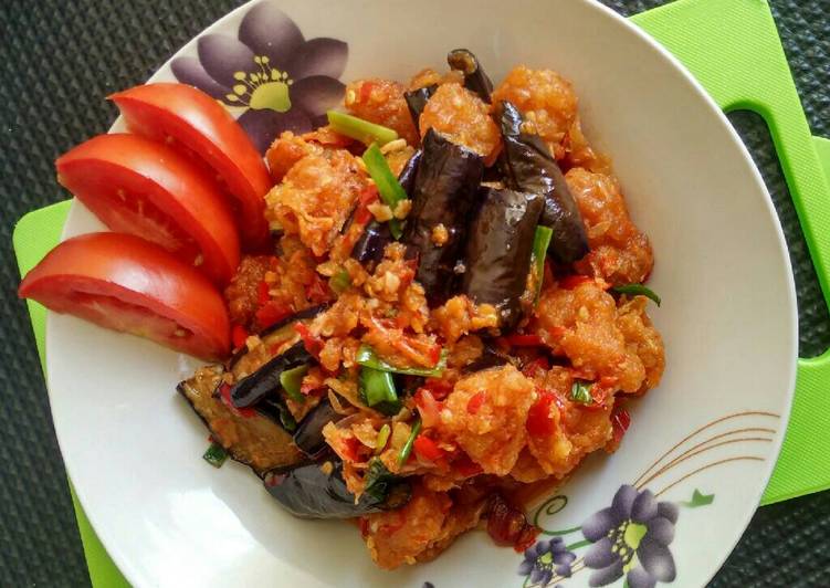 resep Balado Udang Terong