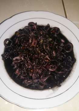 Tumis Cumi Tinta Hitam