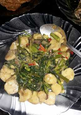 Kangkung bakso ikan