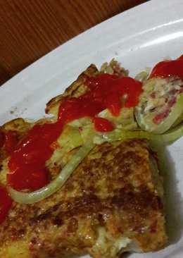 Omelet Kornet Keju