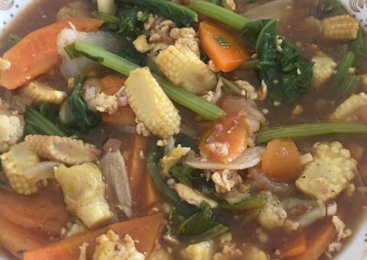 resep Capcay Kuah simpel