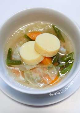 Egg Tofu Soup / Sop Dengan Tahu Telur