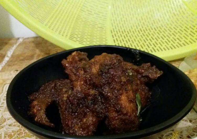 resep Sayap ayam kecap pedas??