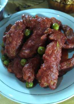 Ayam balado ala saos pedas manis