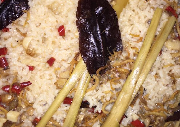 resep Nasi Liwet (ricecooker)