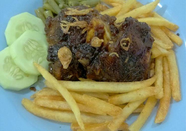 gambar untuk cara membuat Honey BBQ Beef Ribs