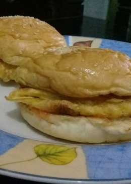 Burger simple buat bekal