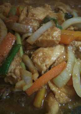 Ayam suwir plus wortel