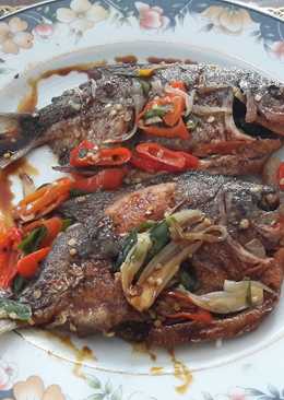 Ikan bawal bakar ranjau cabe ðŸŸðŸŒ¶manis pedasðŸ˜¥ðŸ˜†