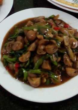 Cah Kangkung Jamur Saus Tiram
