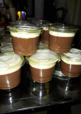 Puding coklat dengan vla Ala ku