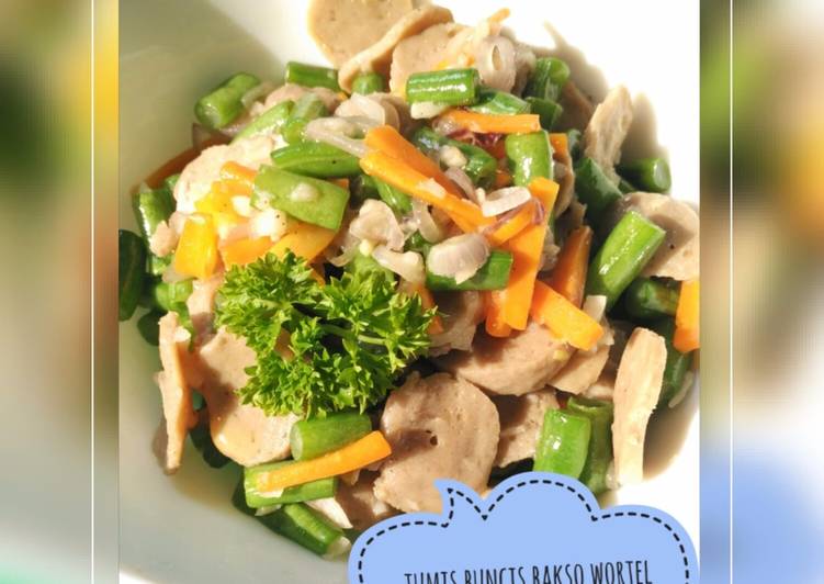 resep makanan Tumis Buncis Bakso Wortel Simpel (BBW bukan BBB) ????