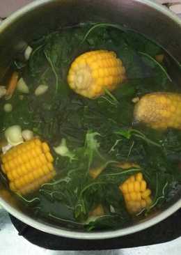 Sayur bening bayam jagung manis