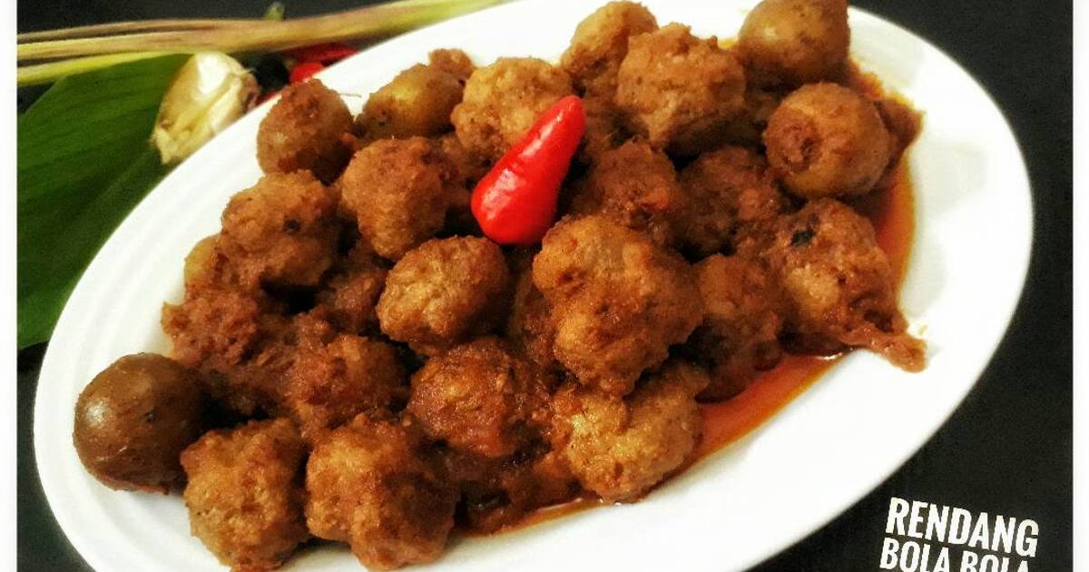  Resep Rendang Bola bola Daging dapur Lariza oleh Marlina 