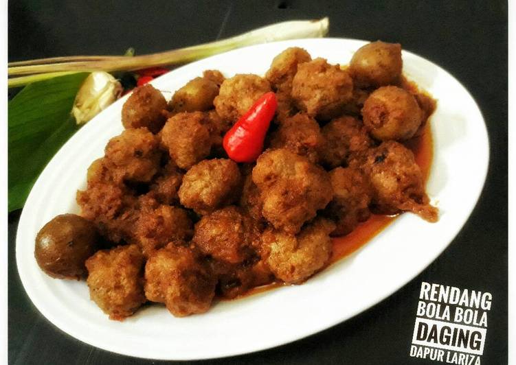 gambar untuk resep makanan Rendang Bola bola Daging dapur Lariza