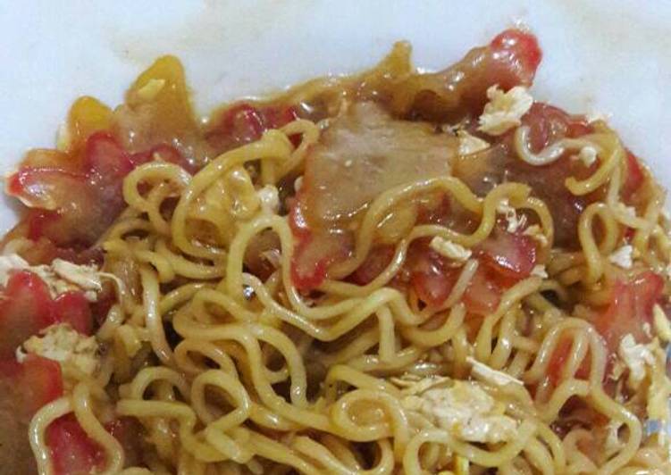 resep lengkap untuk Seblak Mie Telor