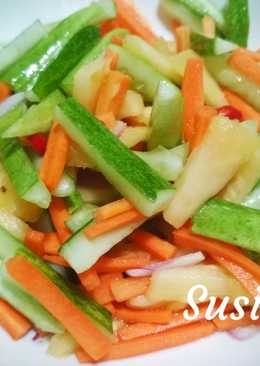 Acar ketimun, wortel nenas