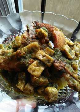 Ayam Lado Hijau + Tahu (cabe hijau)