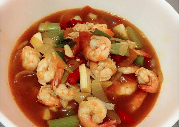 resep makanan Udang Saus Padang Simple