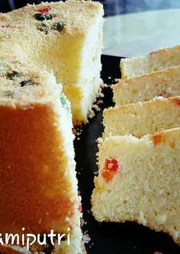 Siffon cake with sukade maknyuss ringan lembut