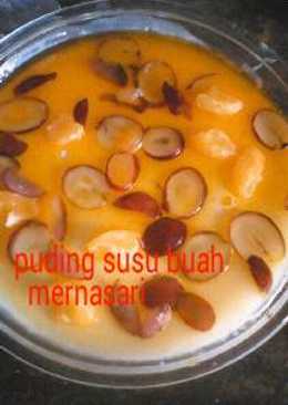 Puding susu buah