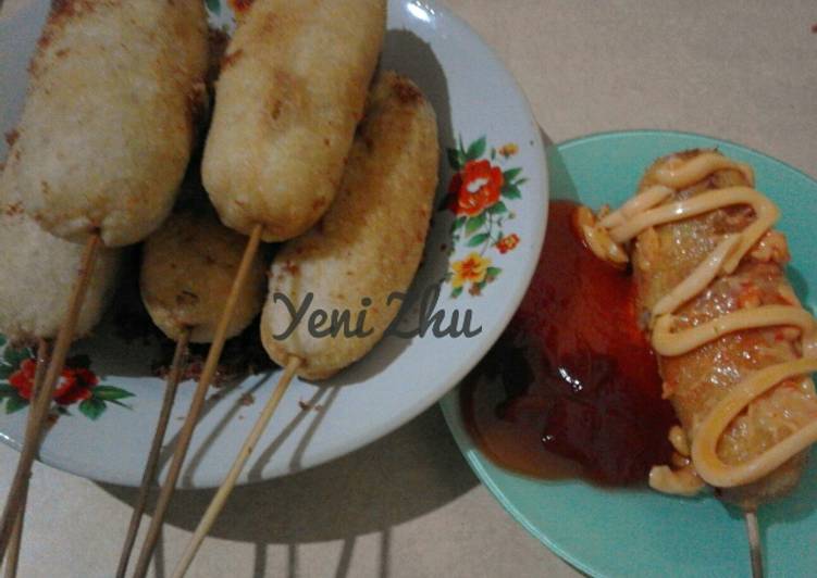 cara membuat Tubby Corn Dog