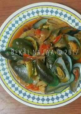 Kerang hijau saus padang