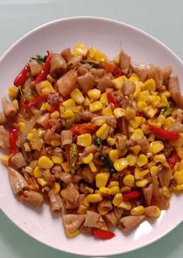 Cumi asin jagung (simple coocking) ð'