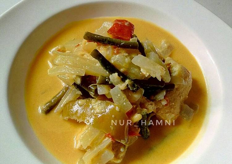 gambar untuk resep Sayur lodeh labu siam+kacang panjang+tahu