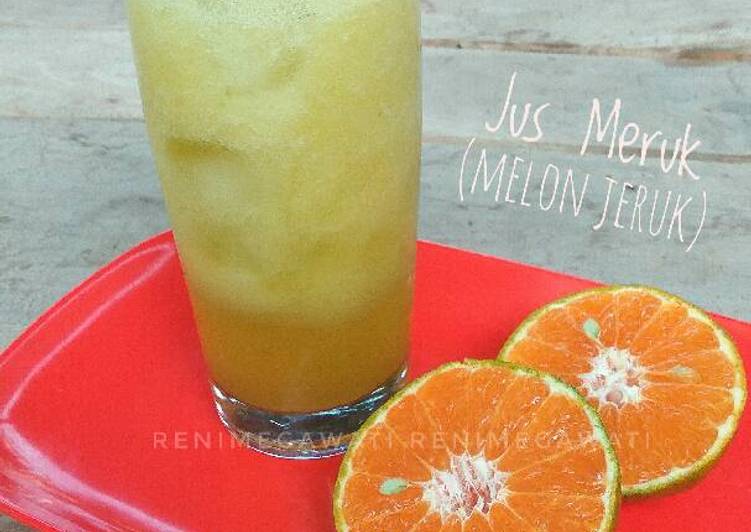 gambar untuk resep Jus Meruk (Melon Jeruk) #PR_RecookMinumanDingin