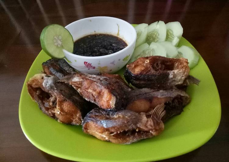 resep Ikan patin goreng sambal kecap jeruk nipis