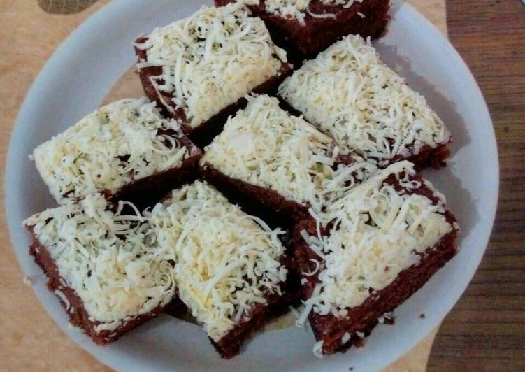 cara membuat Bolu coklat kukus no mixer