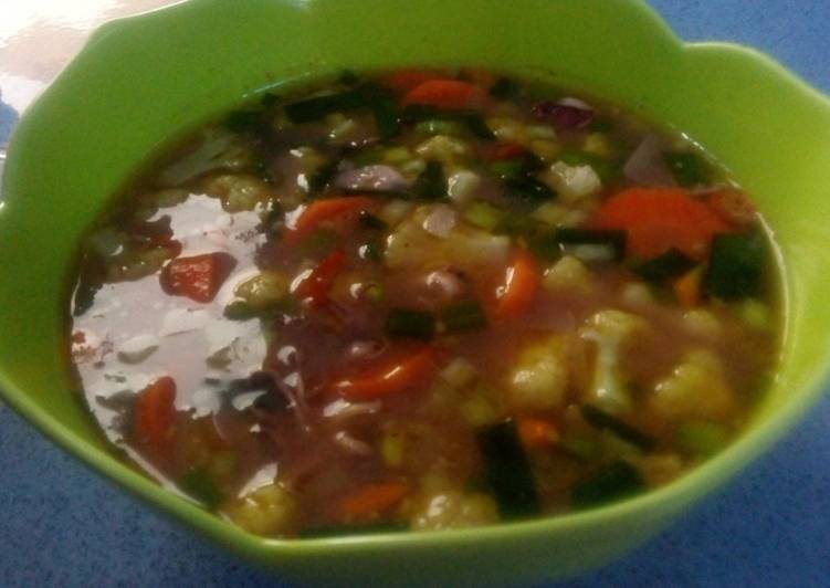 resep makanan Capcay kuah cumi