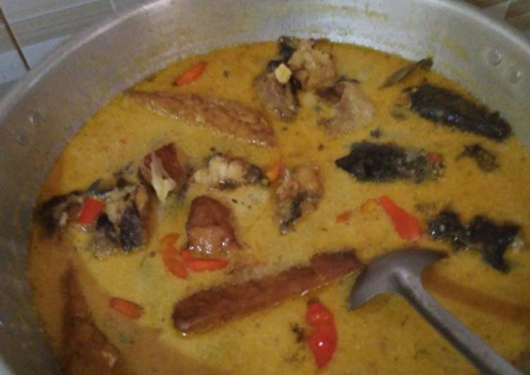 resep masakan Mangut lele tahu kuah